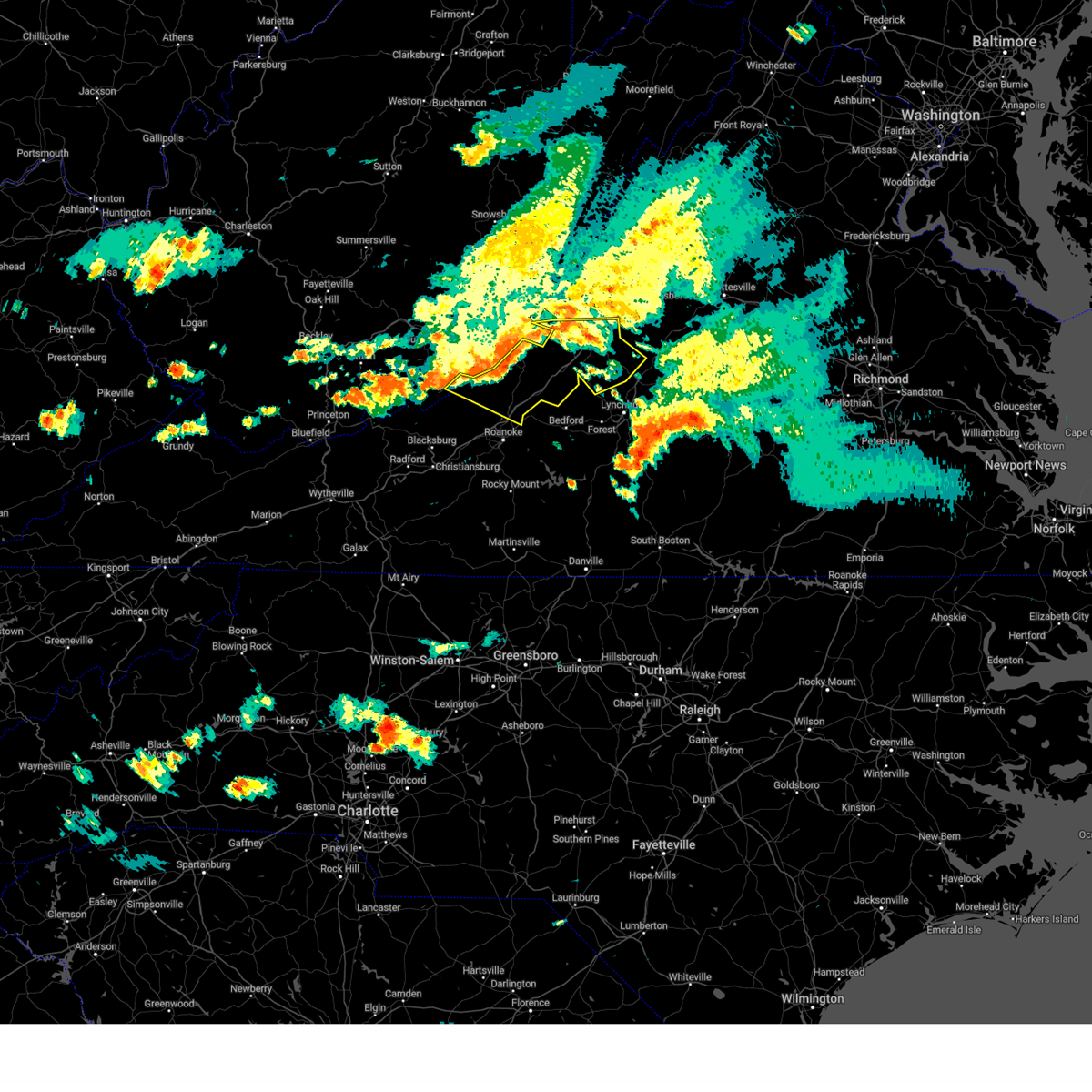 Interactive Hail Maps Hail Map for Glasgow, VA