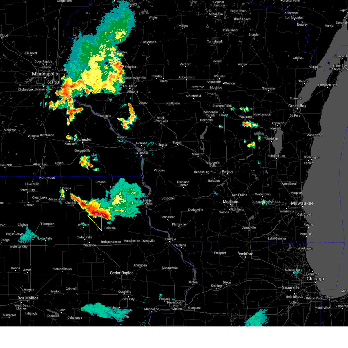 Interactive Hail Maps Hail Map for Tripoli, IA