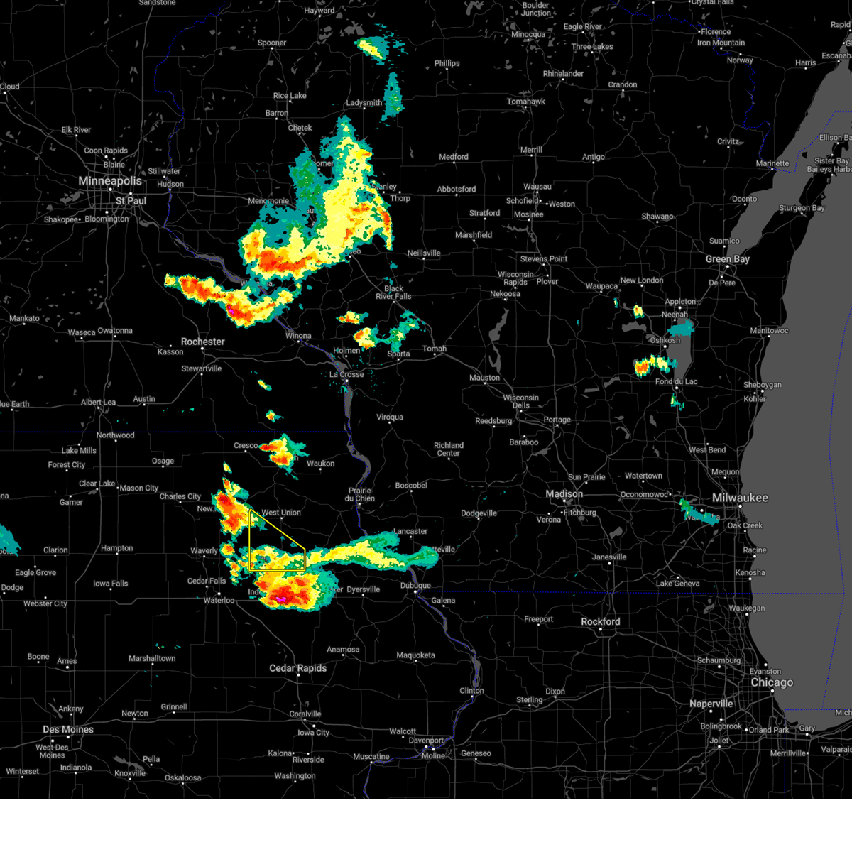 Interactive Hail Maps Hail Map for Oelwein, IA