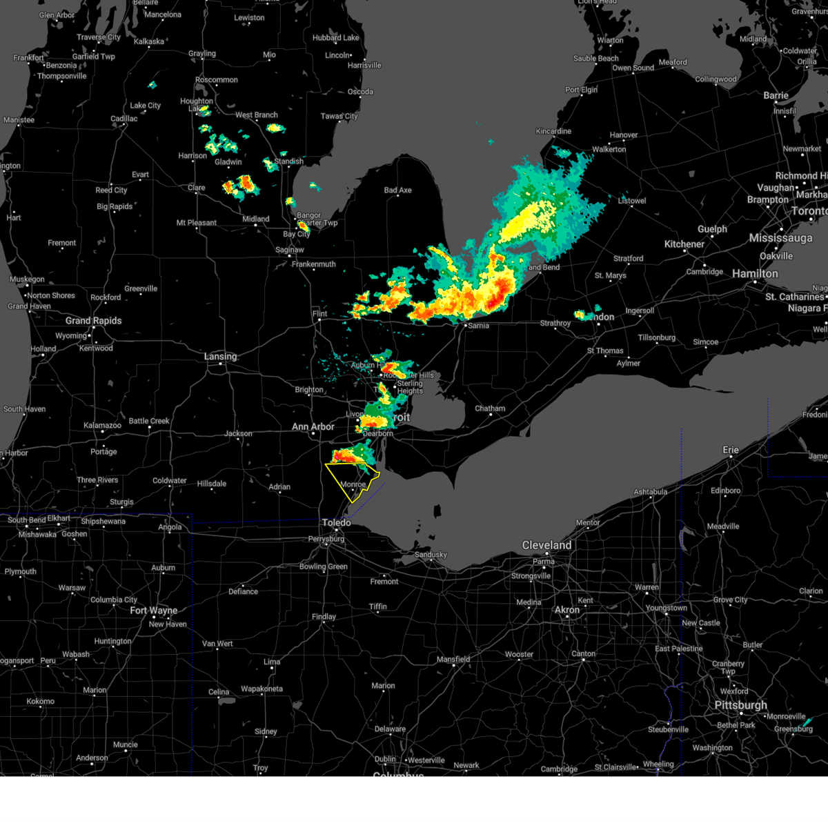 Interactive Hail Maps Hail Map for Rockwood, MI