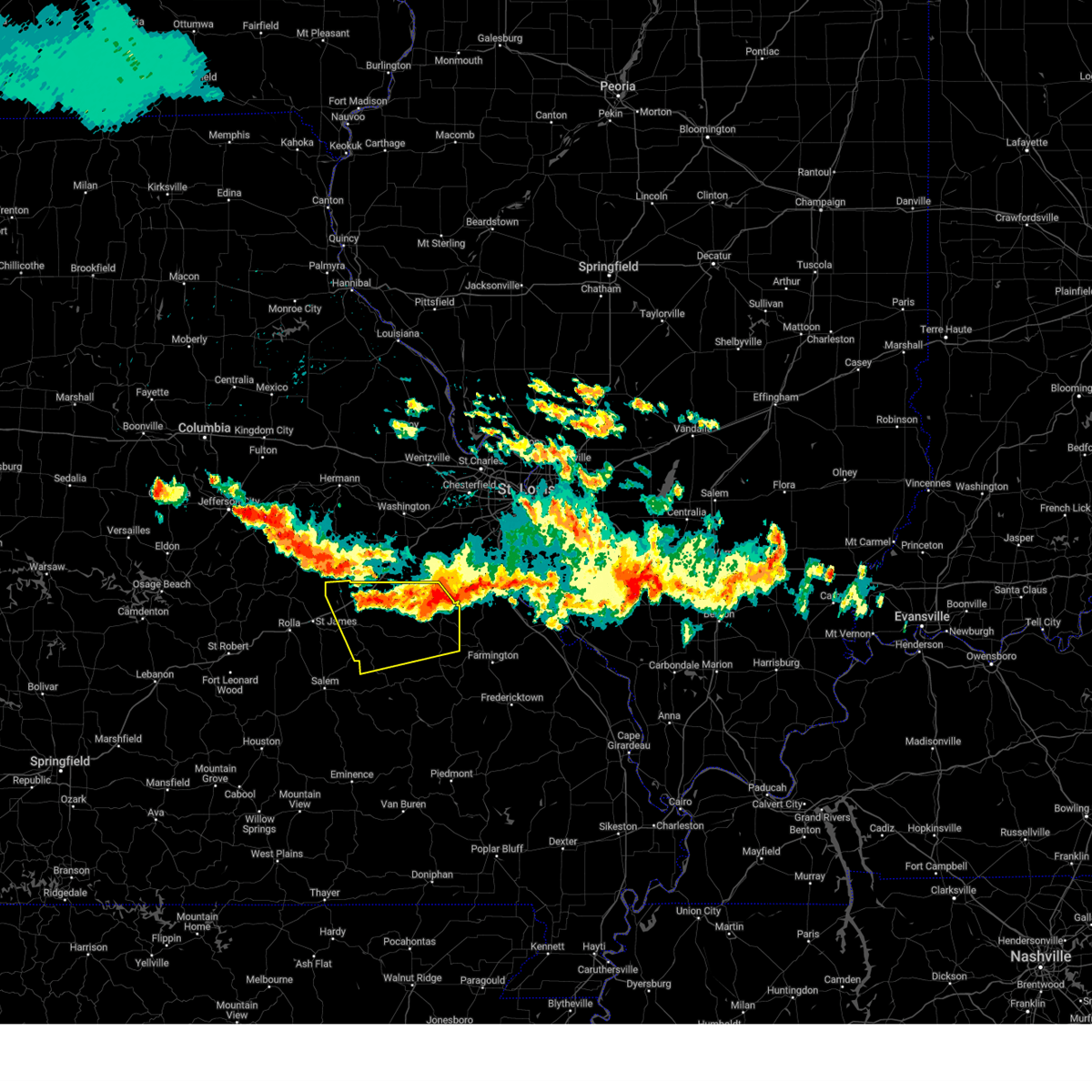 Interactive Hail Maps Hail Map for Potosi, MO