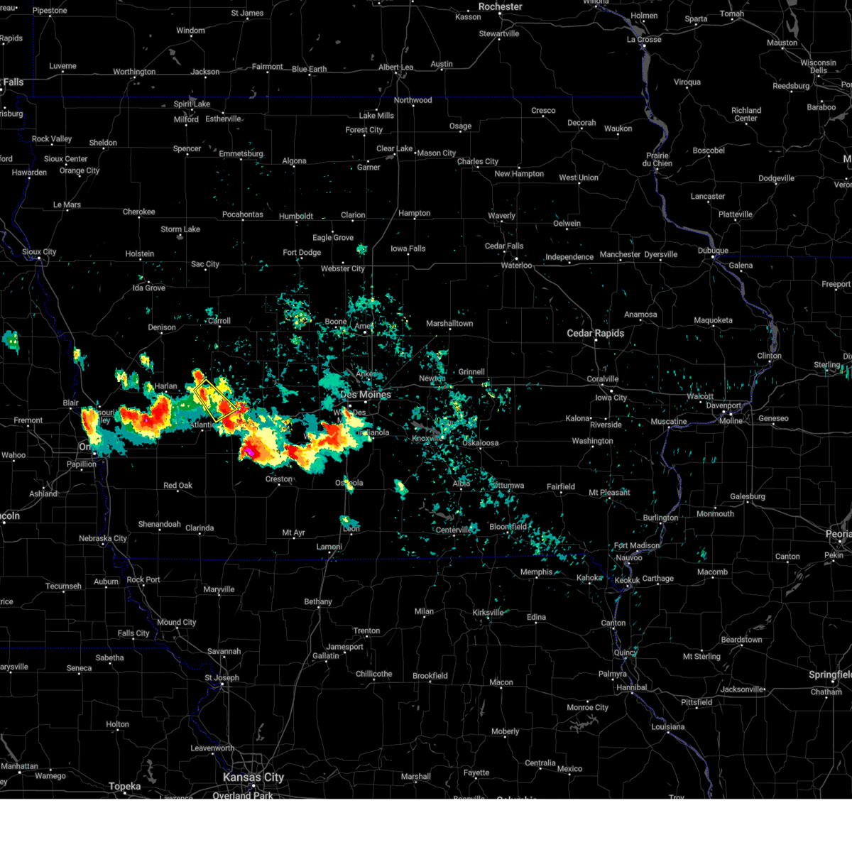 Interactive Hail Maps Hail Map for Brayton, IA