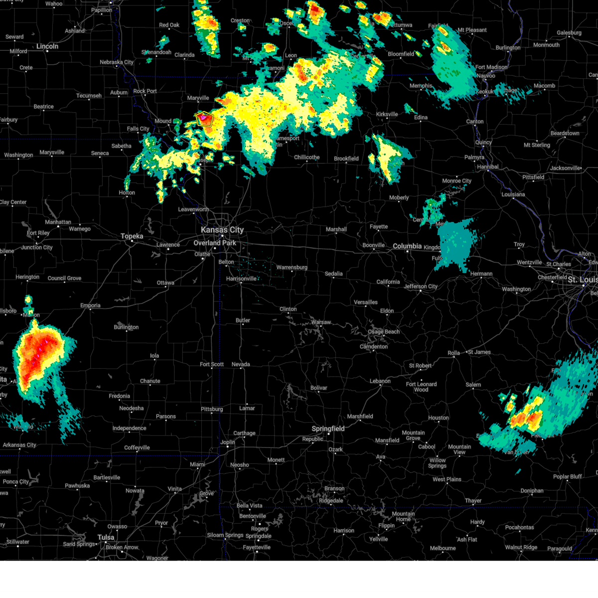 Interactive Hail Maps Hail Map for Barnard, MO