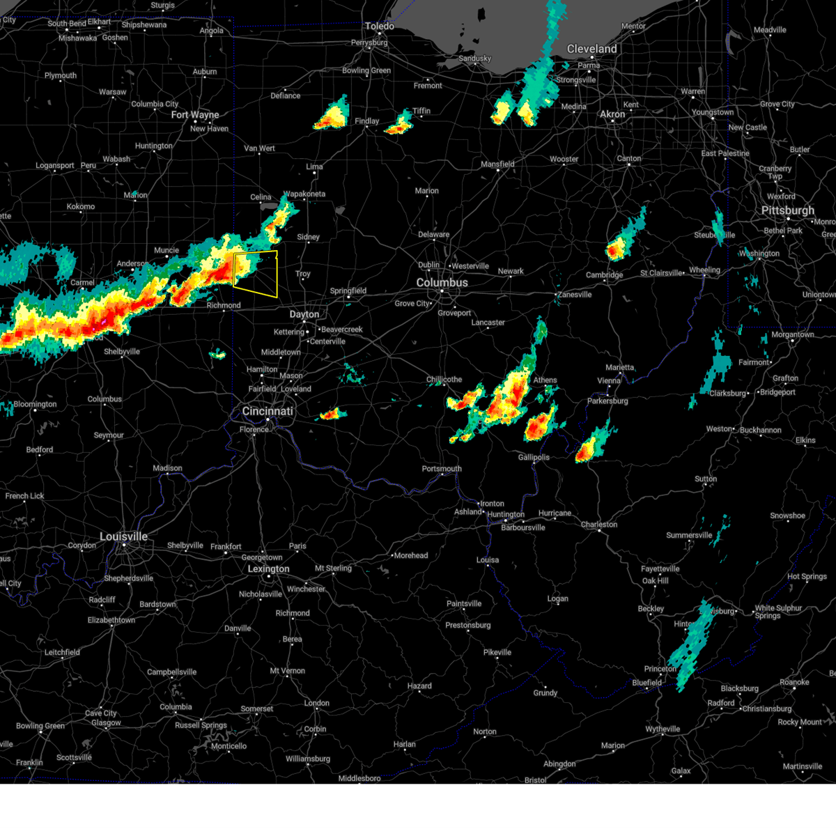 Interactive Hail Maps Hail Map for Ansonia, OH