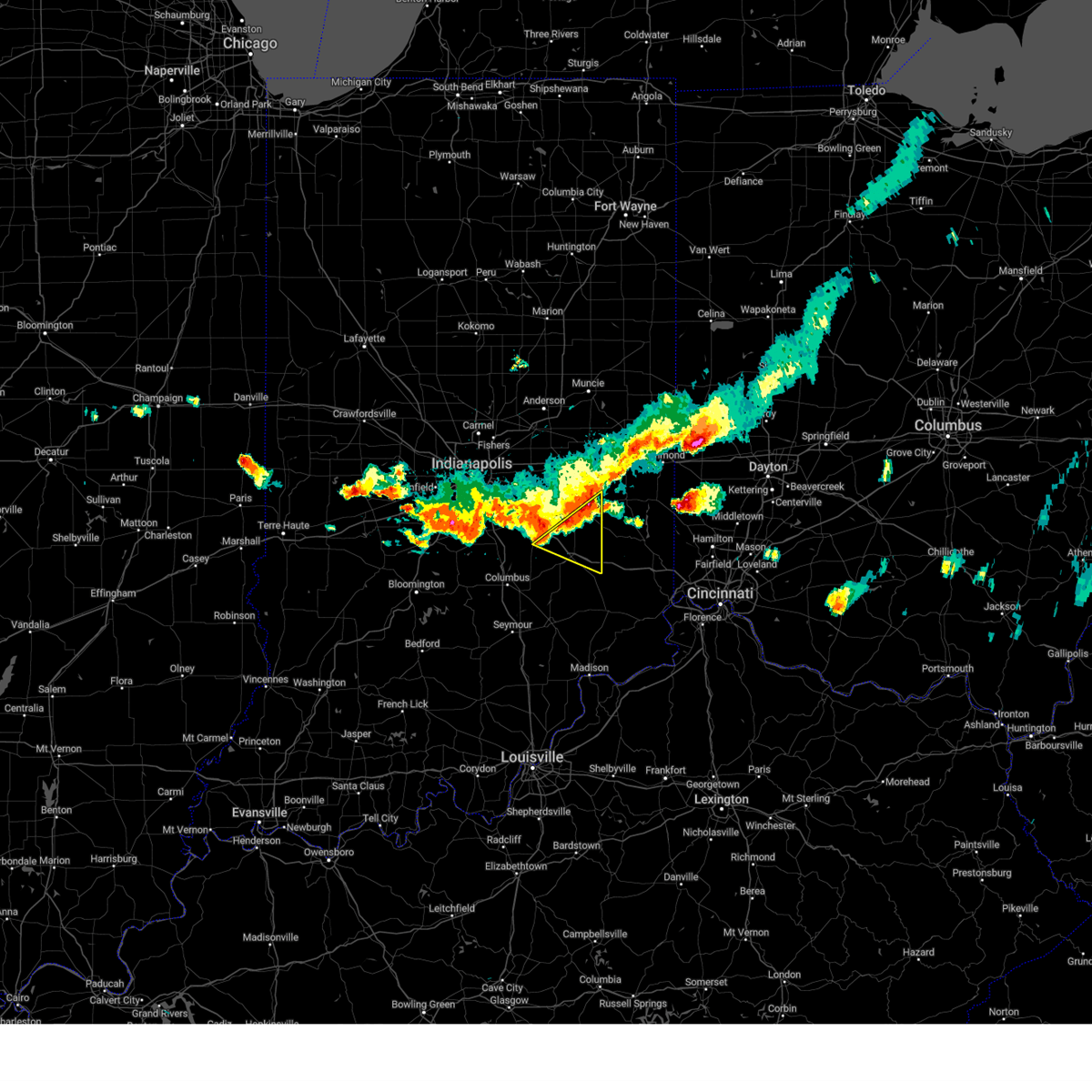 Interactive Hail Maps Hail Map for Waldron, IN