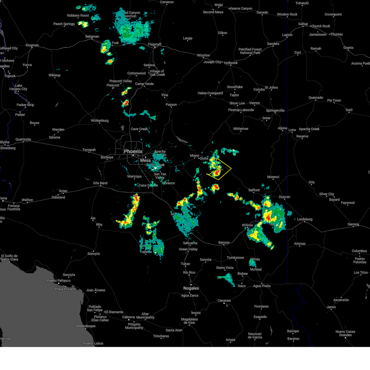 Interactive Hail Maps Hail Map for Peridot, AZ