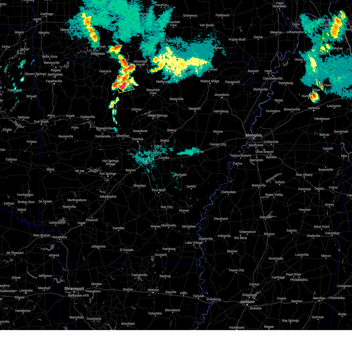 Interactive Hail Maps Hail Map for Gilbert, AR