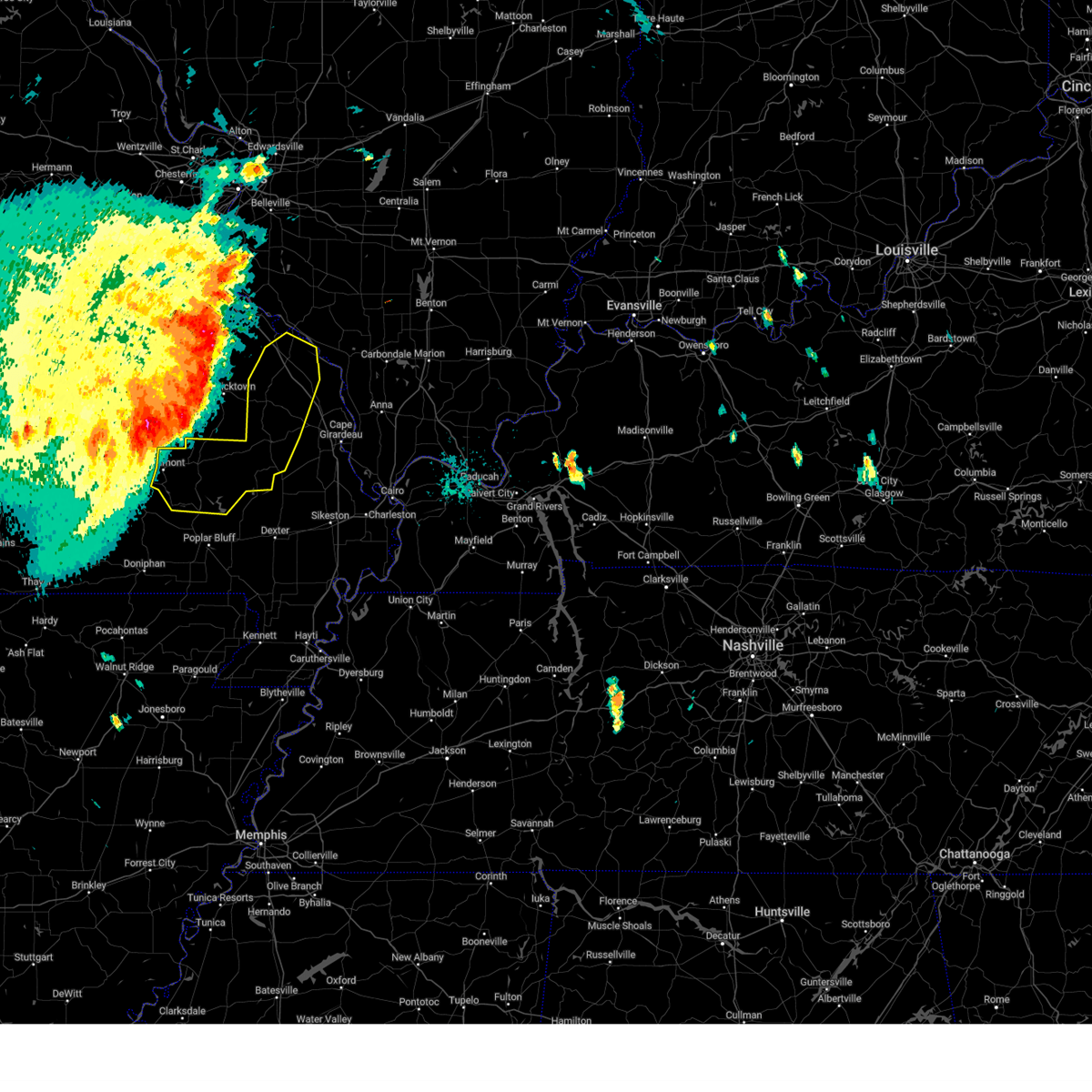 Interactive Hail Maps Hail Map for Piedmont, MO