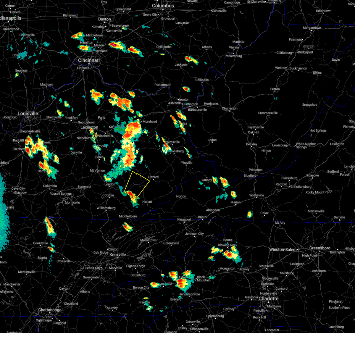 Interactive Hail Maps Hail Map for Hyden, KY