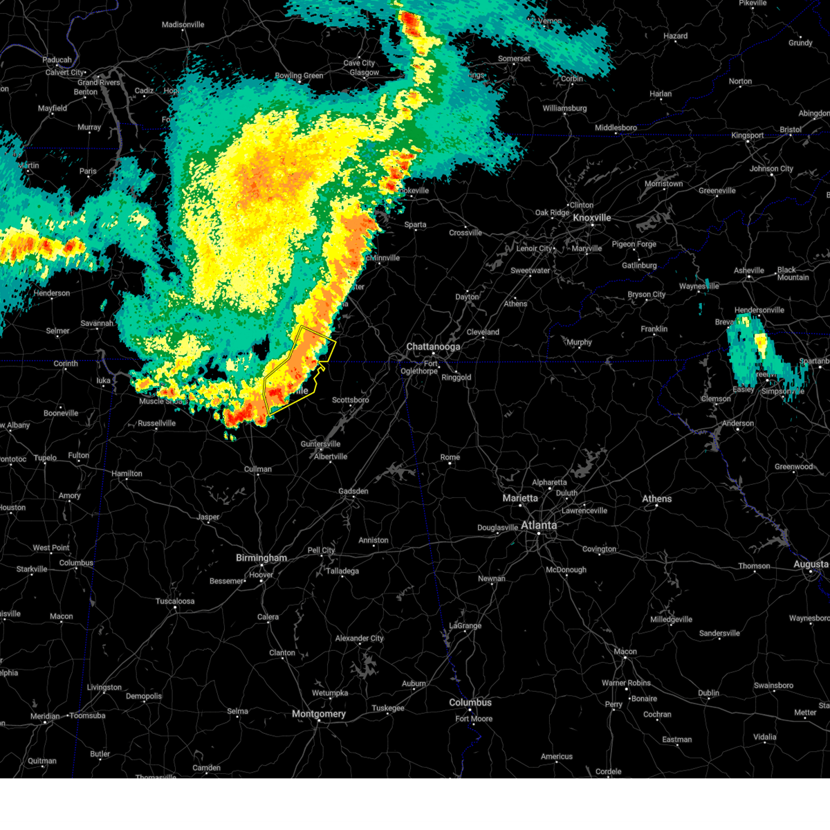 Interactive Hail Maps Hail Map for Huntsville, AL