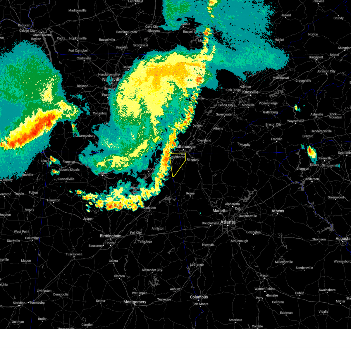 Interactive Hail Maps Hail Map for Trenton, GA