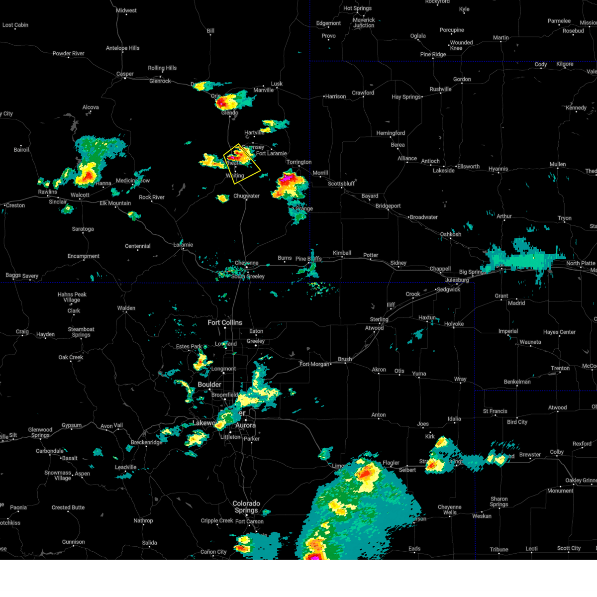 Interactive Hail Maps Hail Map for Wheatland, WY