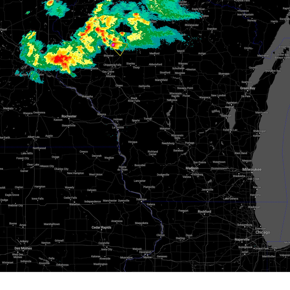 Interactive Hail Maps Hail Map for WI