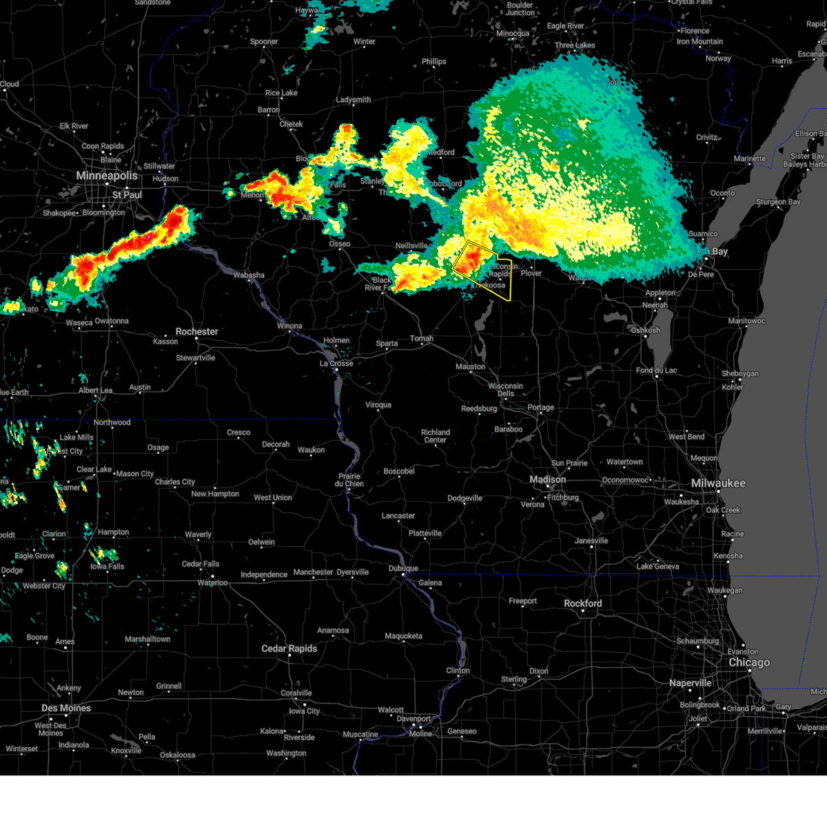 Interactive Hail Maps Hail Map for Wisconsin Rapids, WI