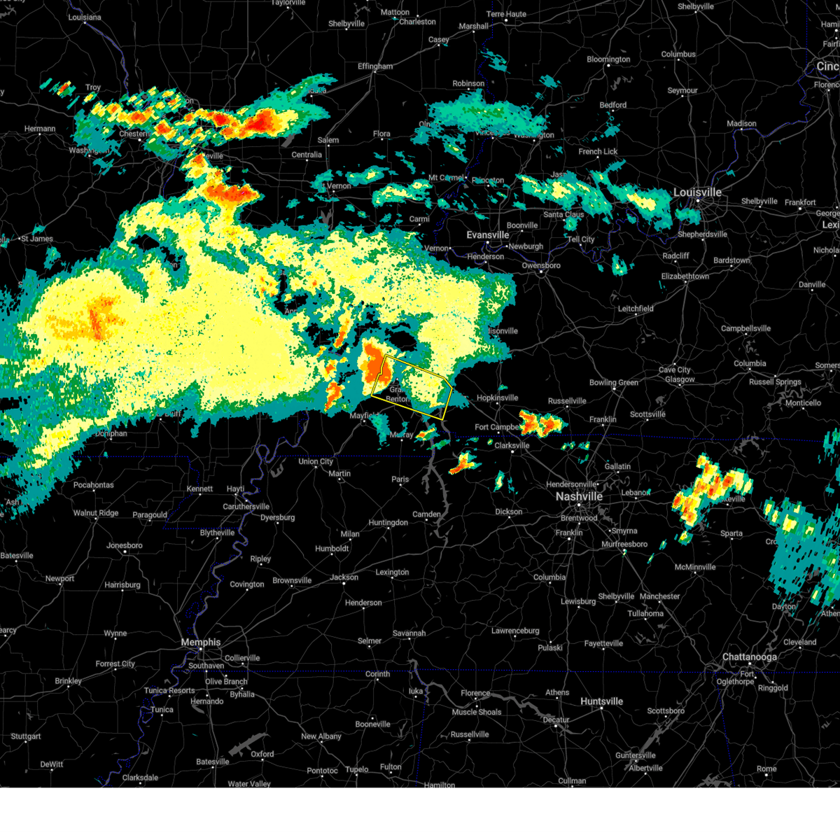 Interactive Hail Maps Hail Map for Symsonia, KY