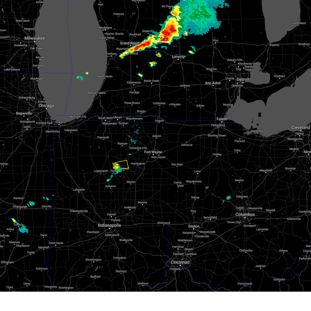 Interactive Hail Maps Hail Map for Wabash, IN