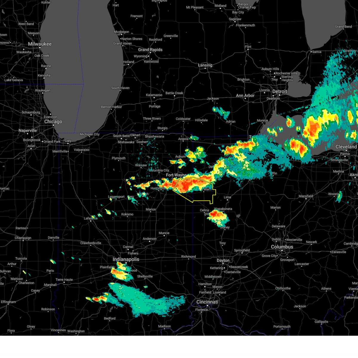 Interactive Hail Maps Hail Map for Ohio City, OH