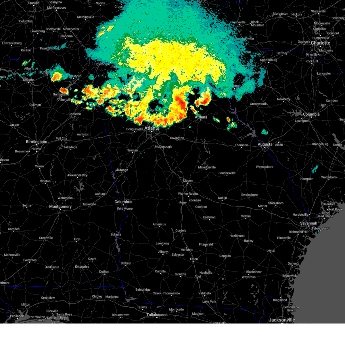 Interactive Hail Maps Hail Map for Cartersville, GA