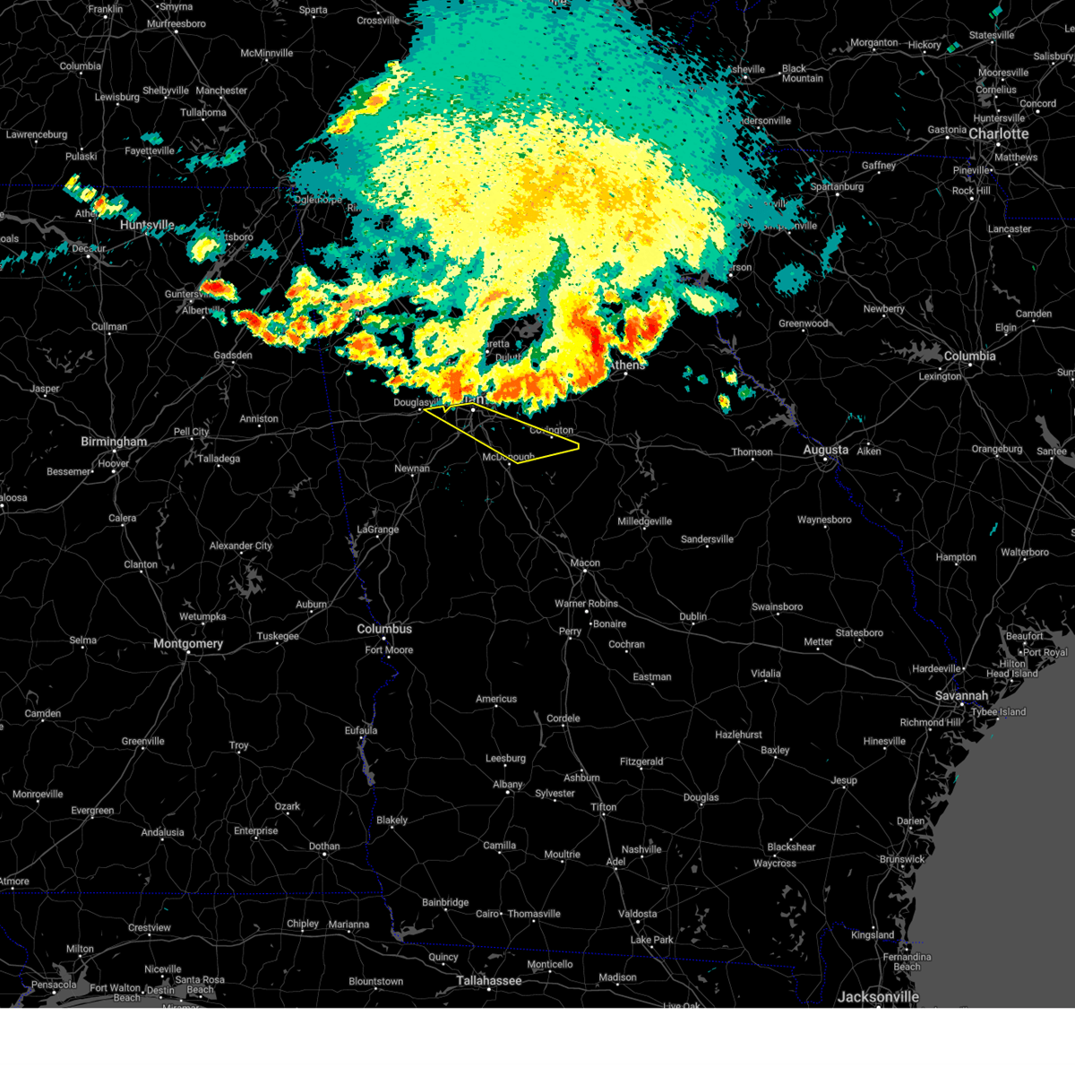 Interactive Hail Maps Hail Map for Stockbridge, GA