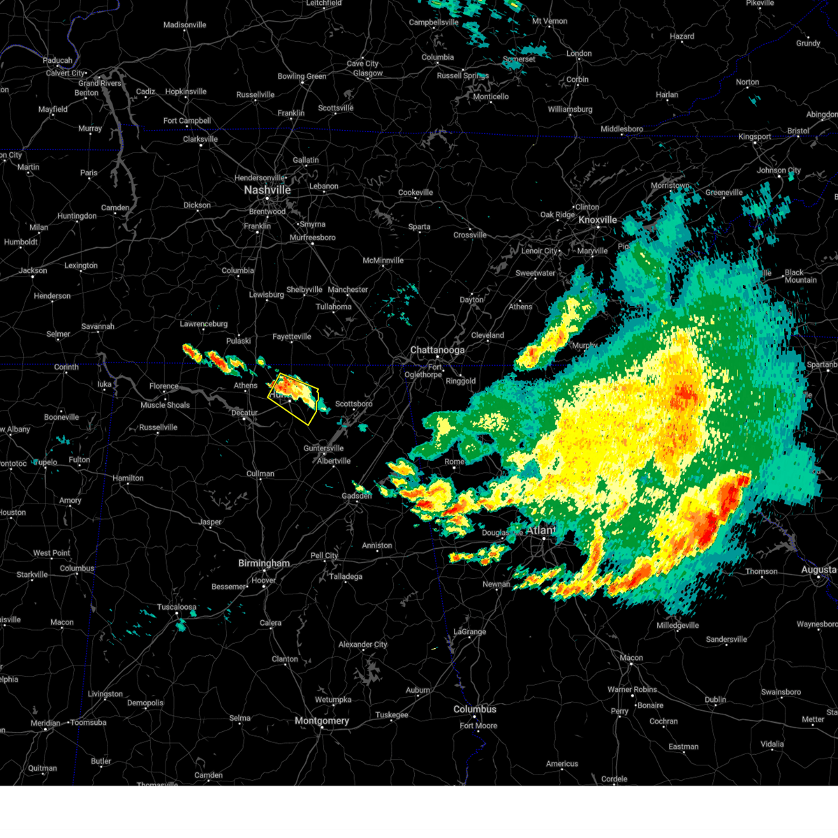 Interactive Hail Maps Hail Map for Huntsville, AL
