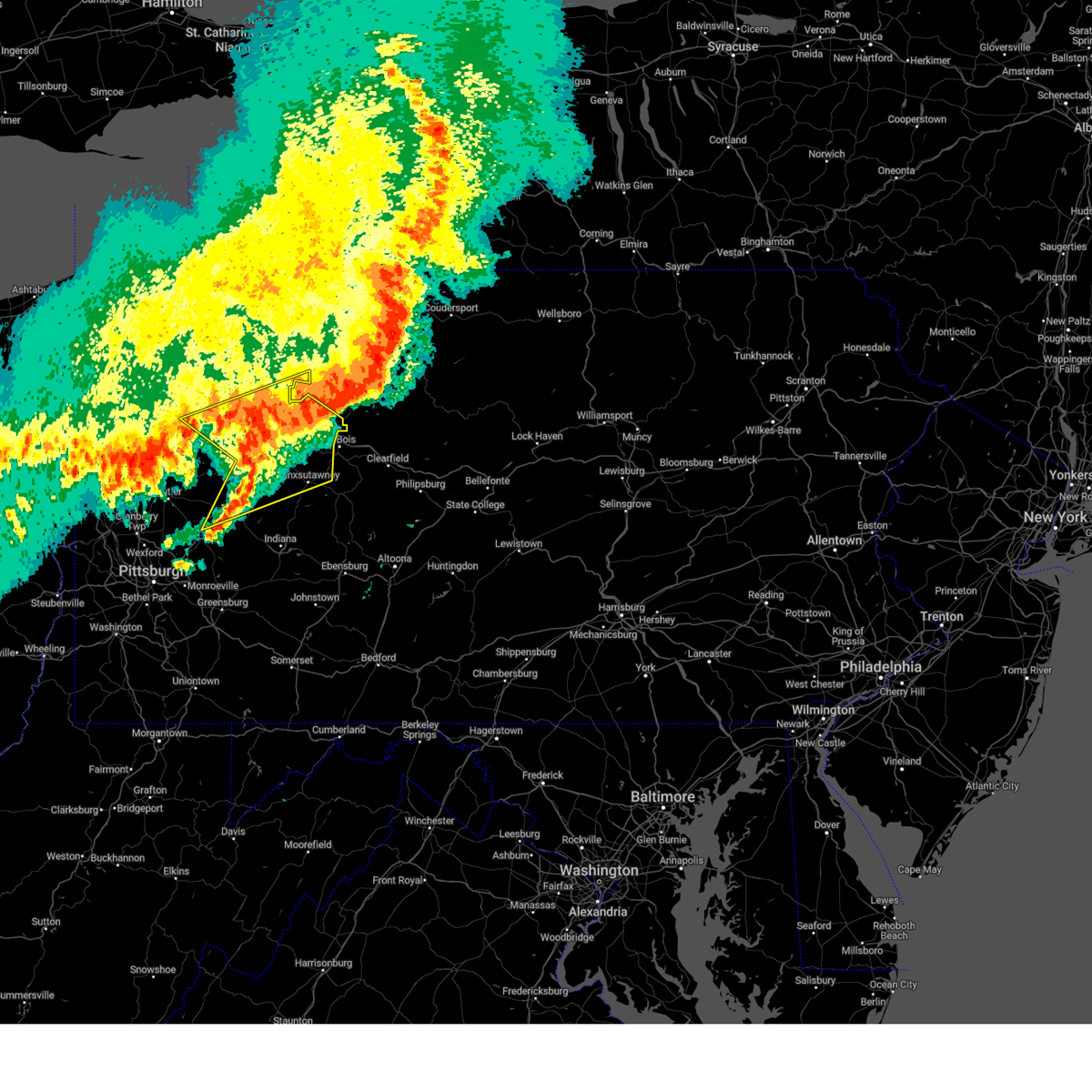 Interactive Hail Maps Hail Map for Leeper, PA