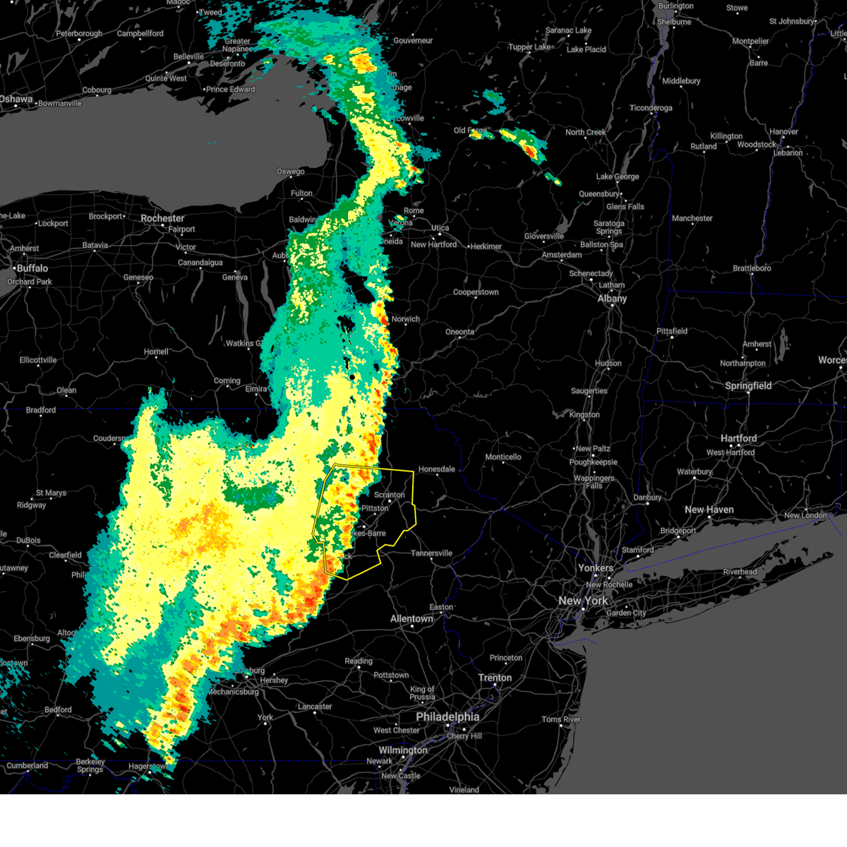 Interactive Hail Maps Hail Map for Duryea, PA