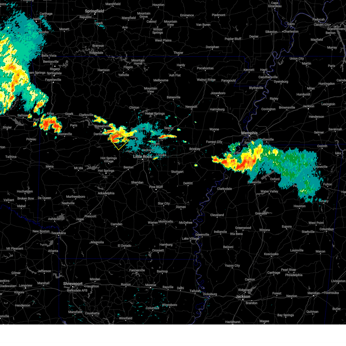 Interactive Hail Maps Hail Map for Perryville, AR