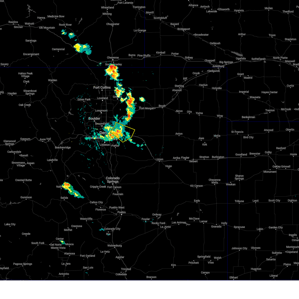Interactive Hail Maps Hail Map for Brighton, CO