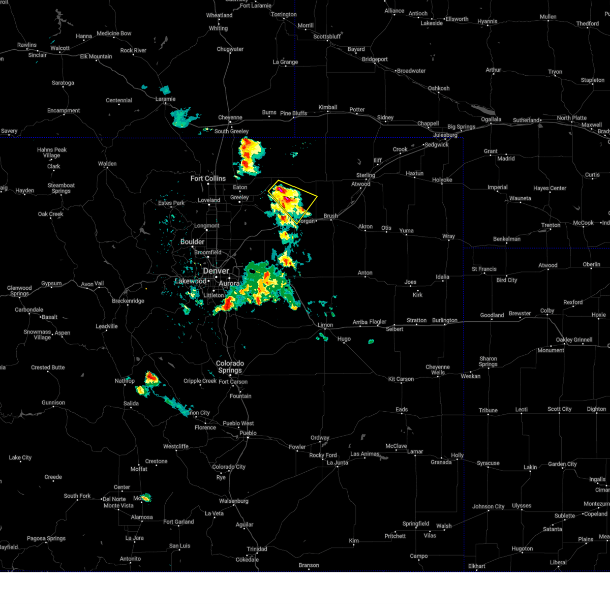Interactive Hail Maps Hail Map for Wiggins, CO