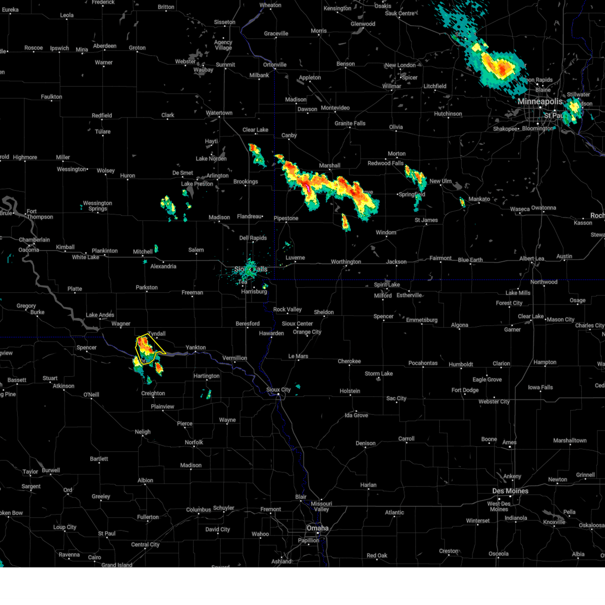 Interactive Hail Maps Hail Map for Avon, SD