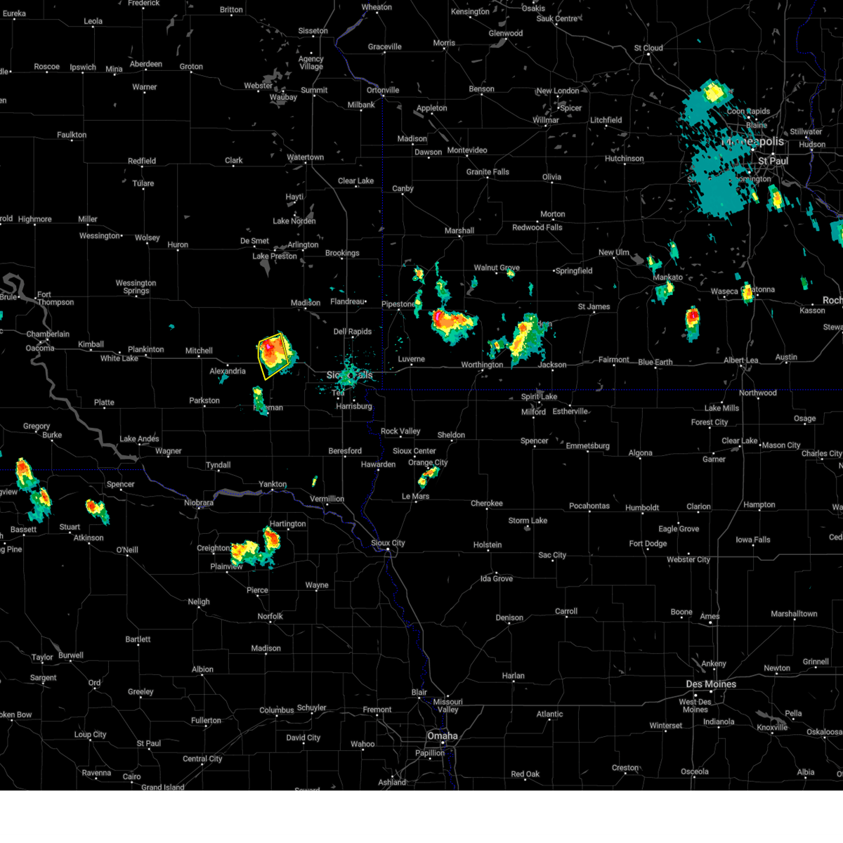 Interactive Hail Maps Hail Map for Salem, SD