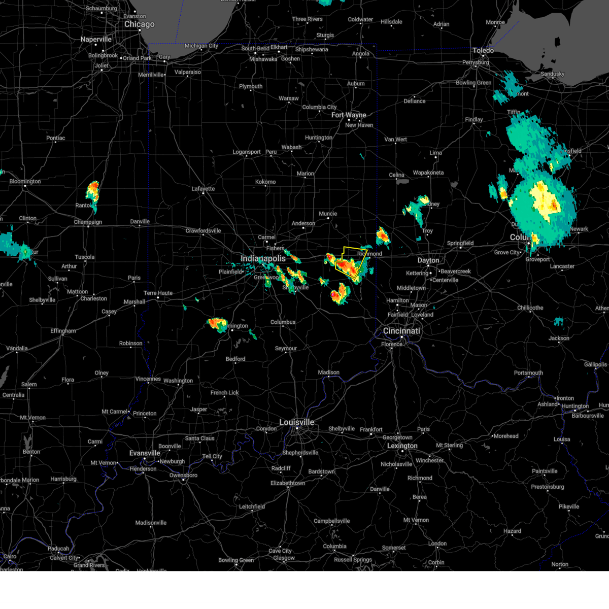 Interactive Hail Maps Hail Map for Hagerstown, IN