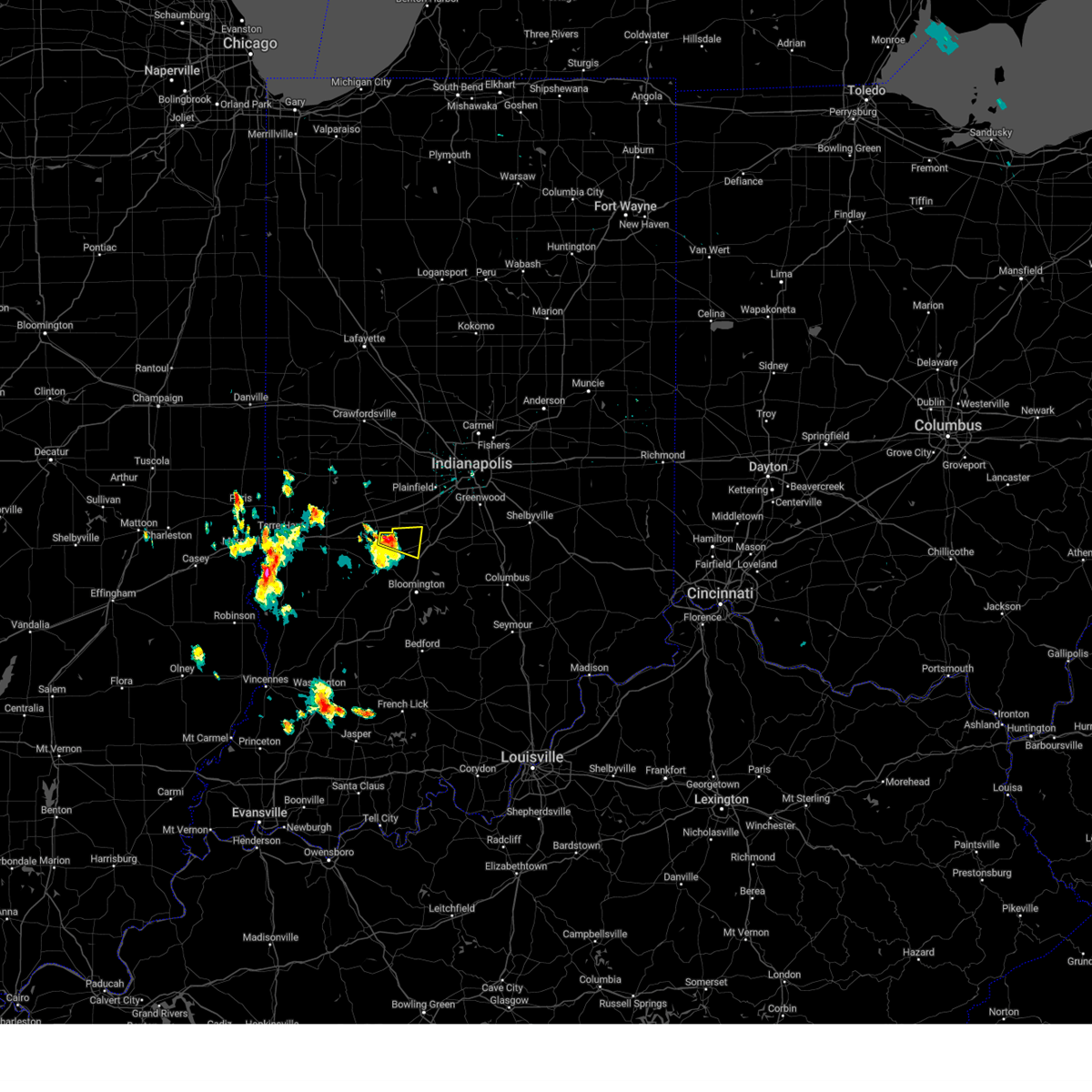 Interactive Hail Maps Hail Map for Paragon, IN