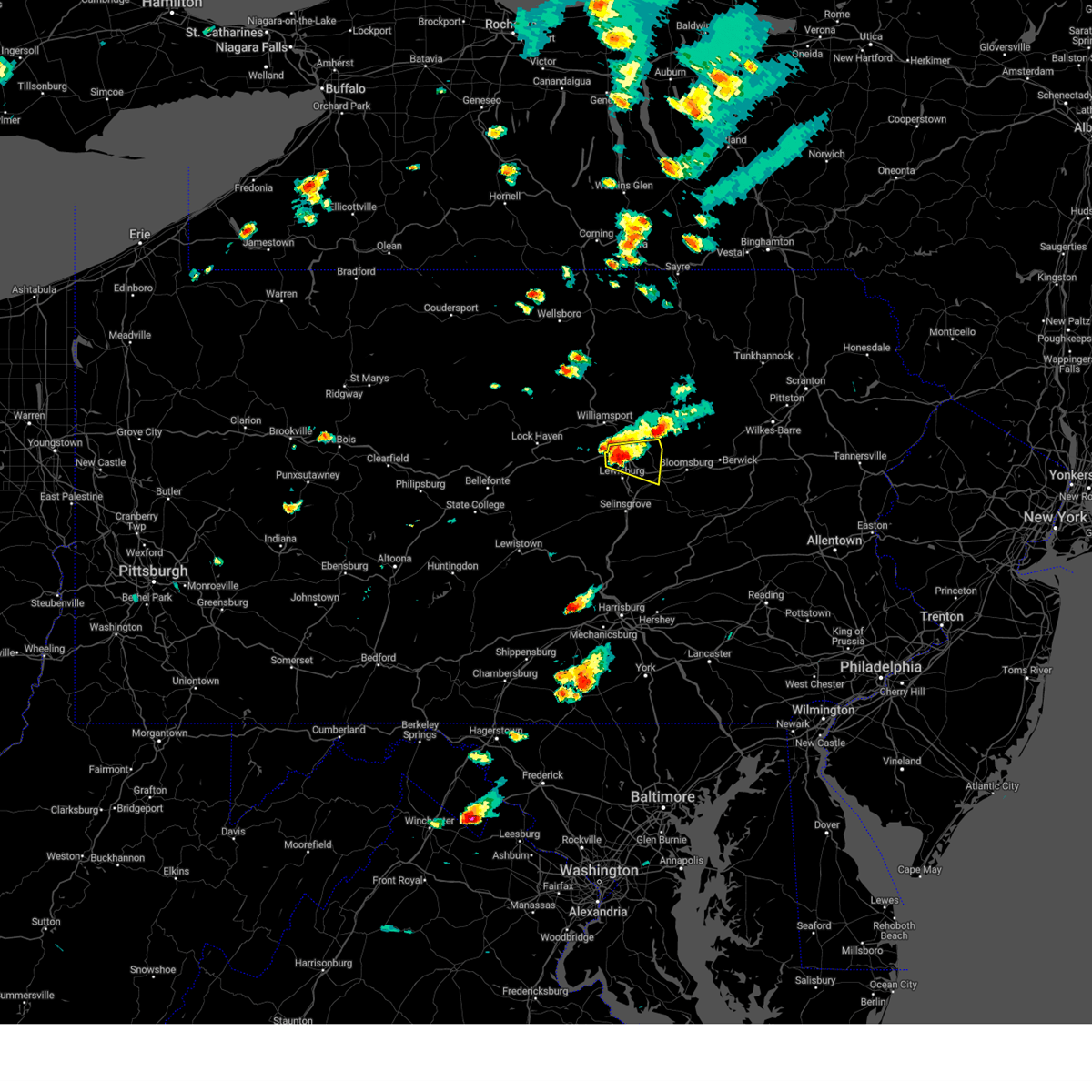 Interactive Hail Maps Hail Map for Turbotville, PA
