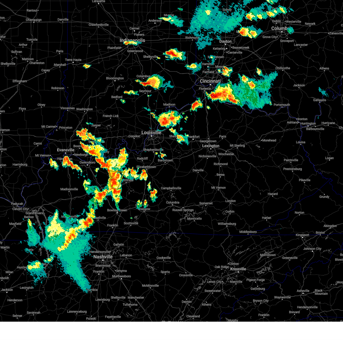 Interactive Hail Maps Hail Map for Caneyville, KY