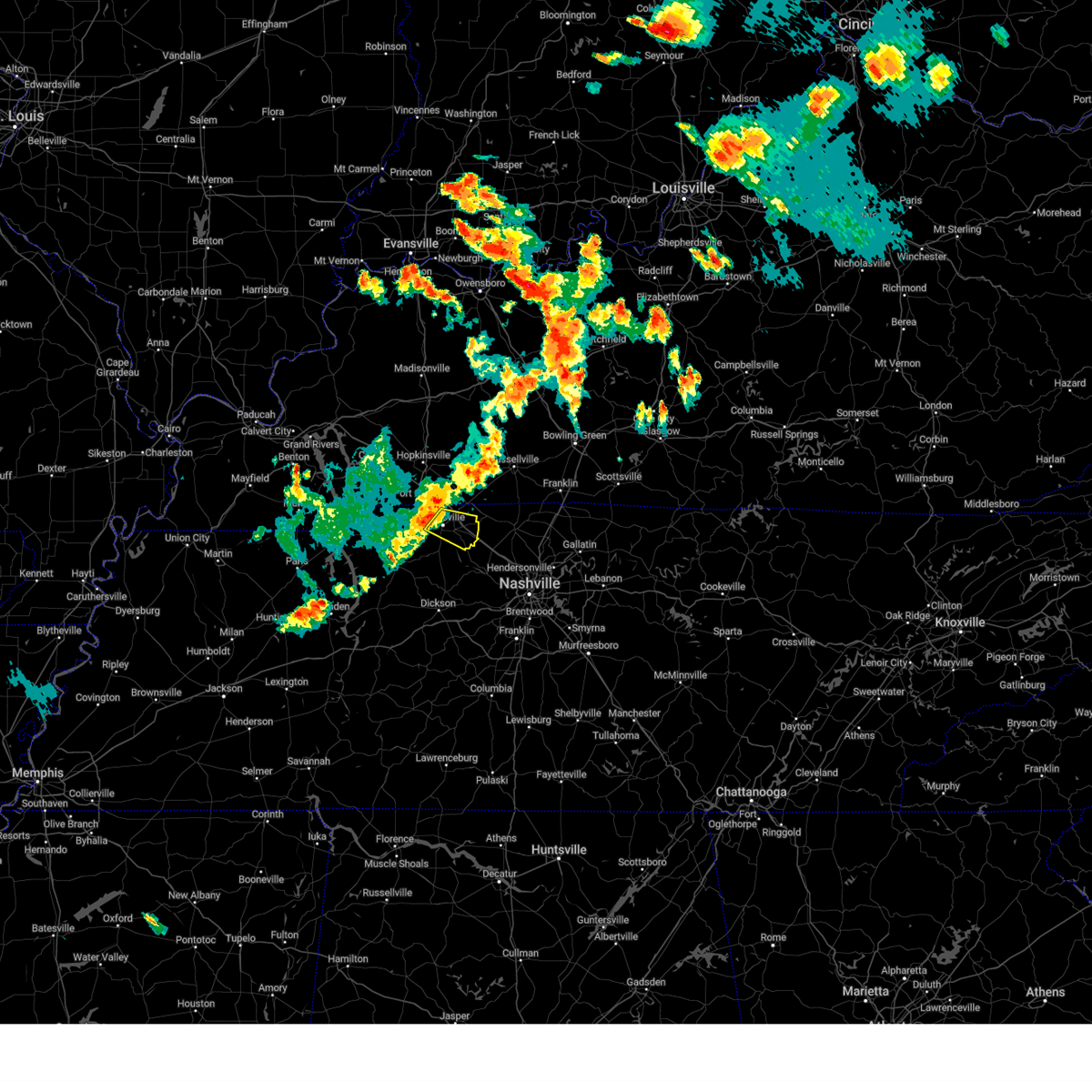 Interactive Hail Maps Hail Map for Clarksville, TN