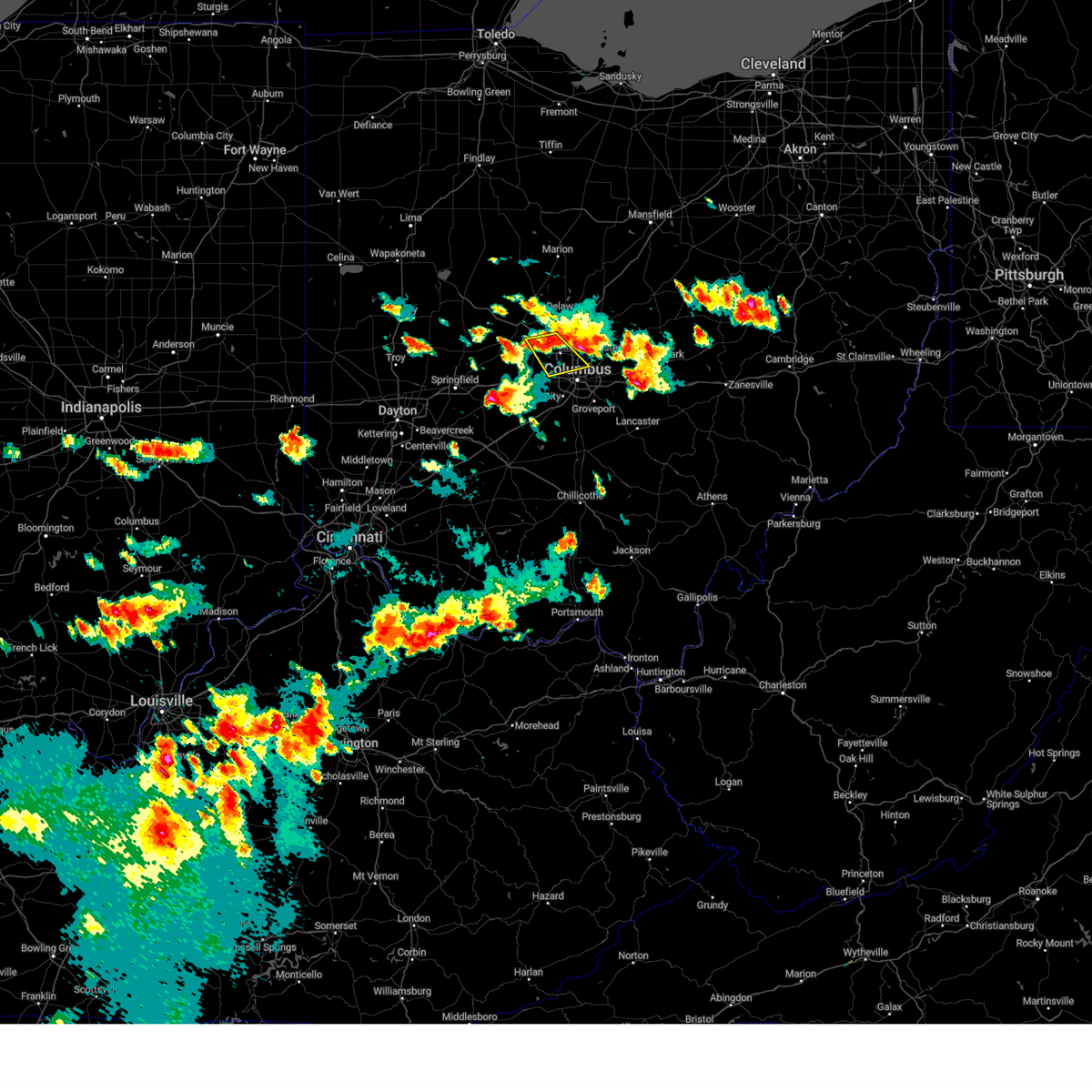 Interactive Hail Maps Hail Map for Powell, OH