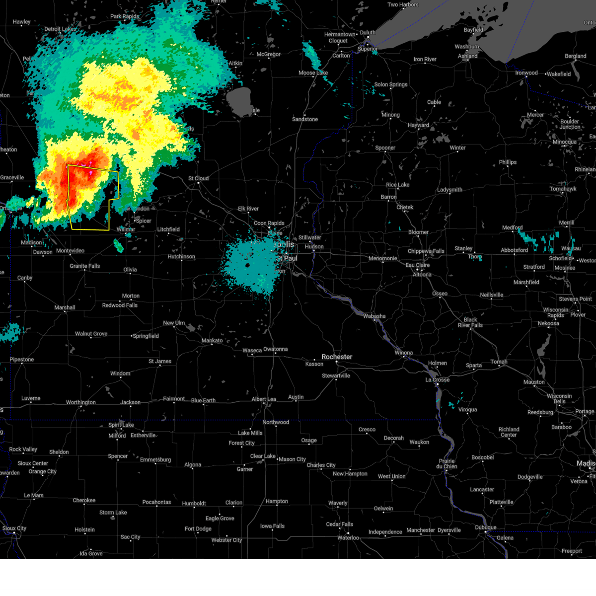 Interactive Hail Maps Hail Map for Benson, MN