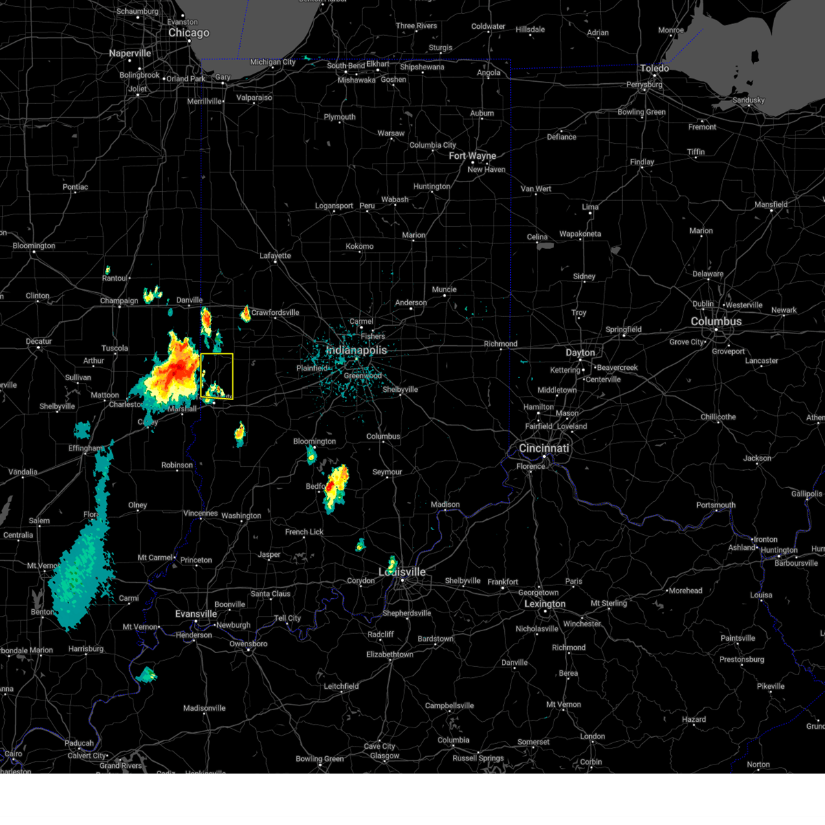 Interactive Hail Maps Hail Map for Terre Haute, IN