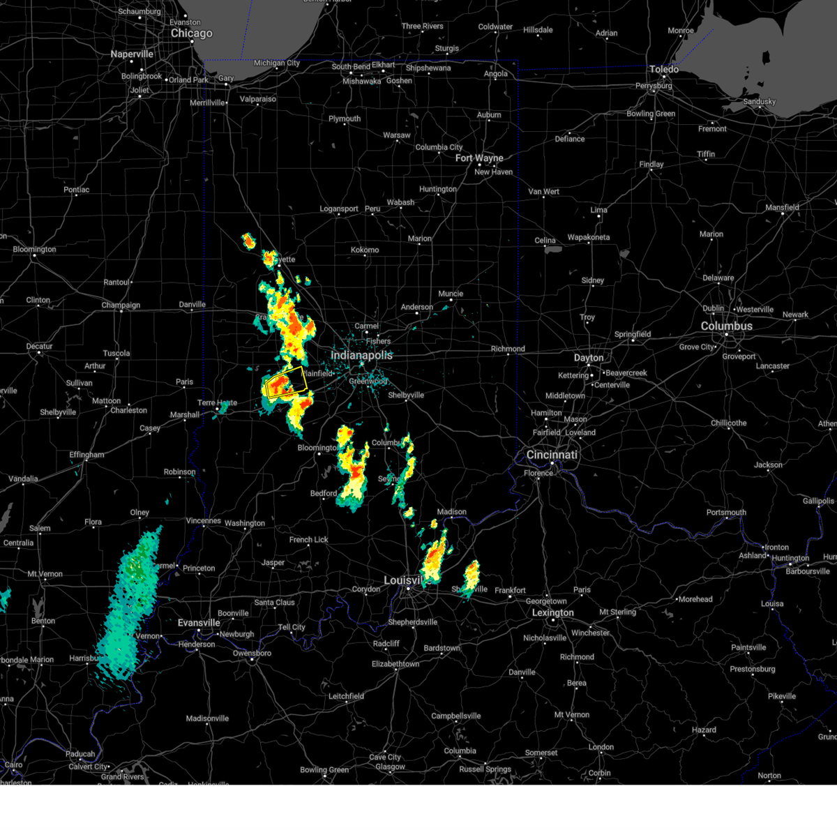 Interactive Hail Maps Hail Map for Coatesville, IN