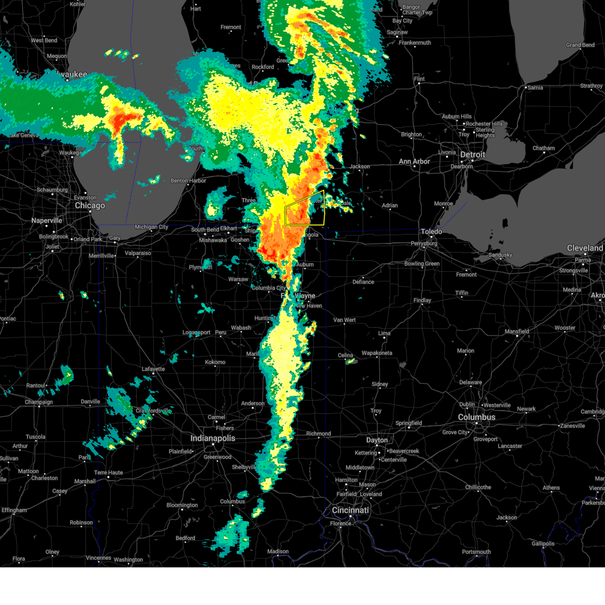 Interactive Hail Maps Hail Map for Bronson, MI
