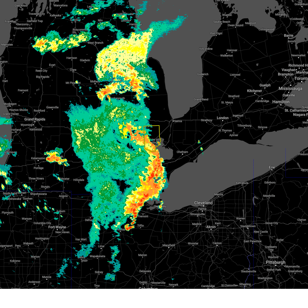 Interactive Hail Maps Hail Map for Sterling Heights, MI