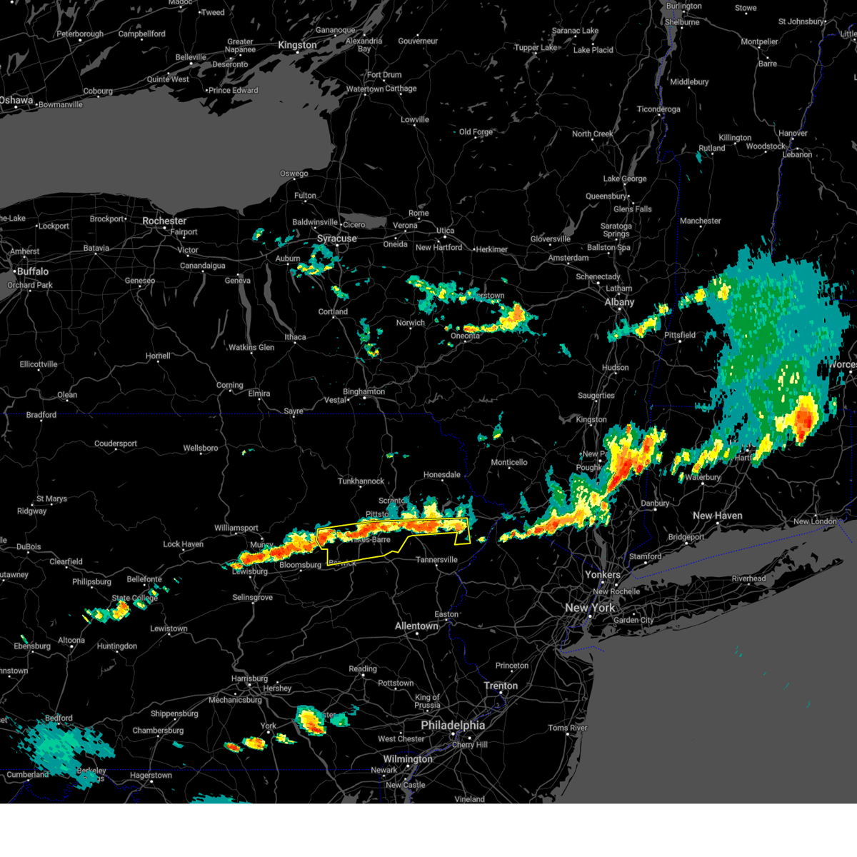 Interactive Hail Maps Hail Map for Ashley, PA
