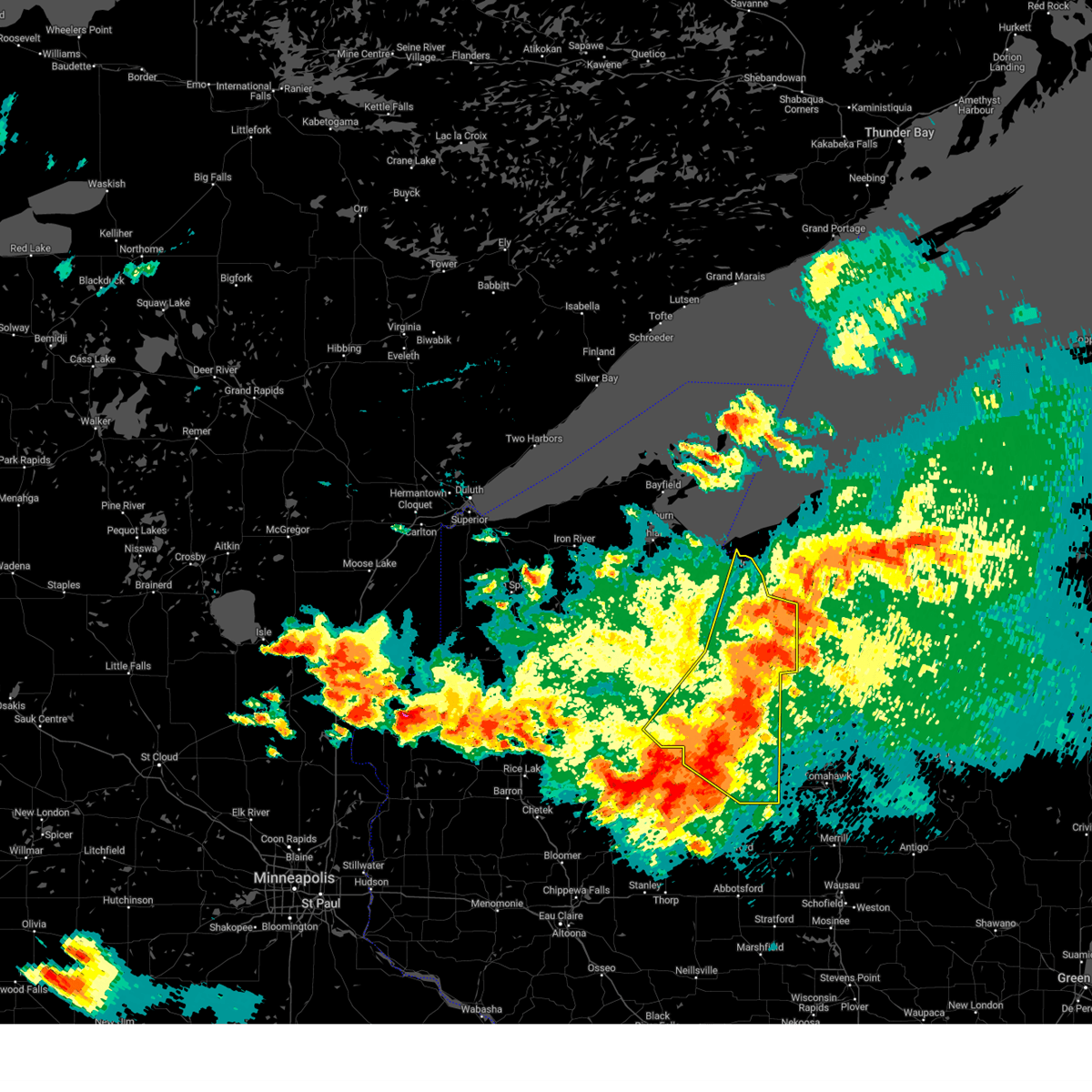 Interactive Hail Maps Hail Map for Ironwood, MI