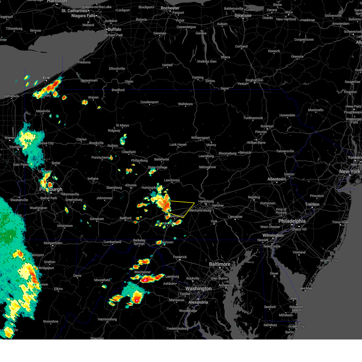 Interactive Hail Maps Hail Map for Carlisle, PA