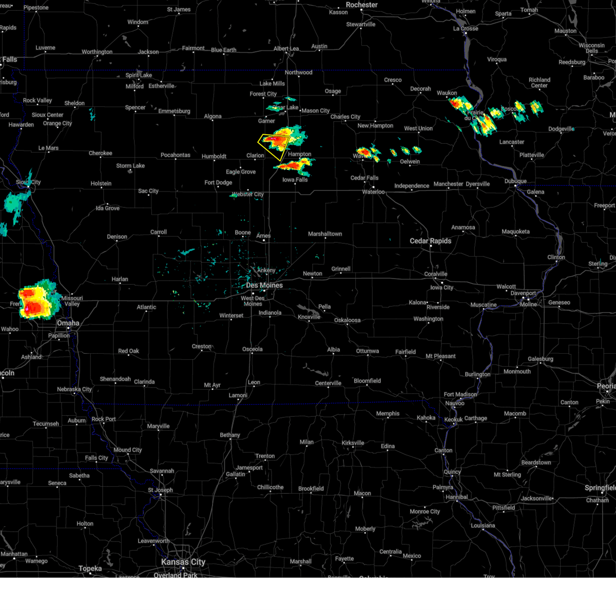Interactive Hail Maps Hail Map for Belmond, IA