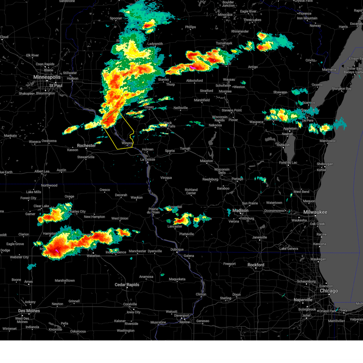 Interactive Hail Maps Hail Map for Cochrane, WI