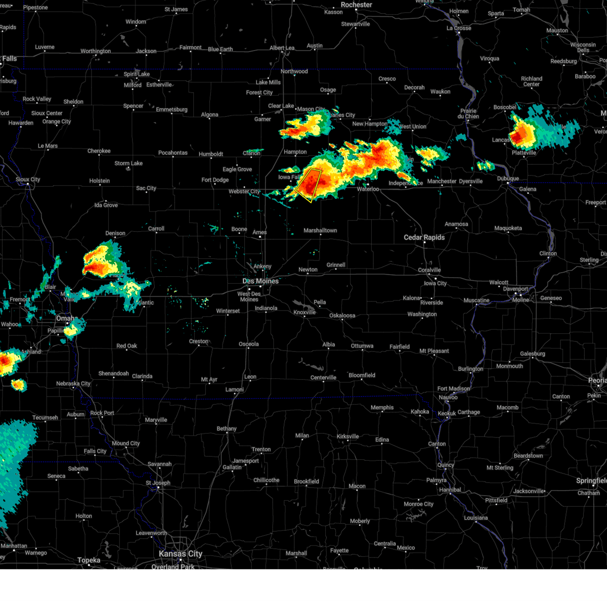 Interactive Hail Maps Hail Map for Ackley, IA