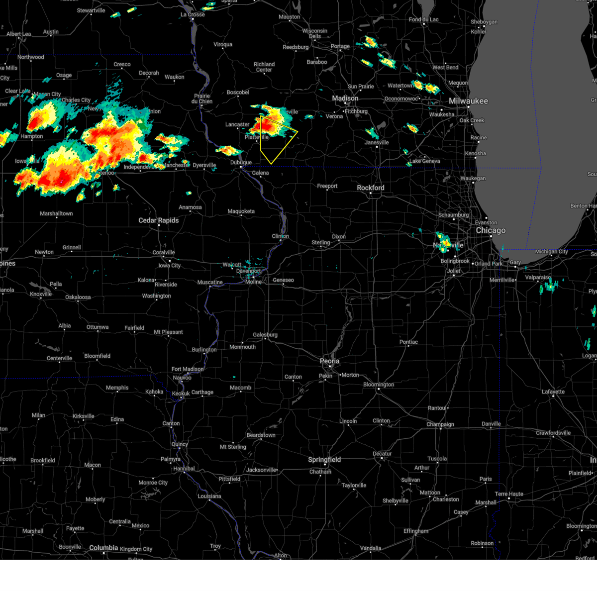 Interactive Hail Maps Hail Map for Rewey, WI