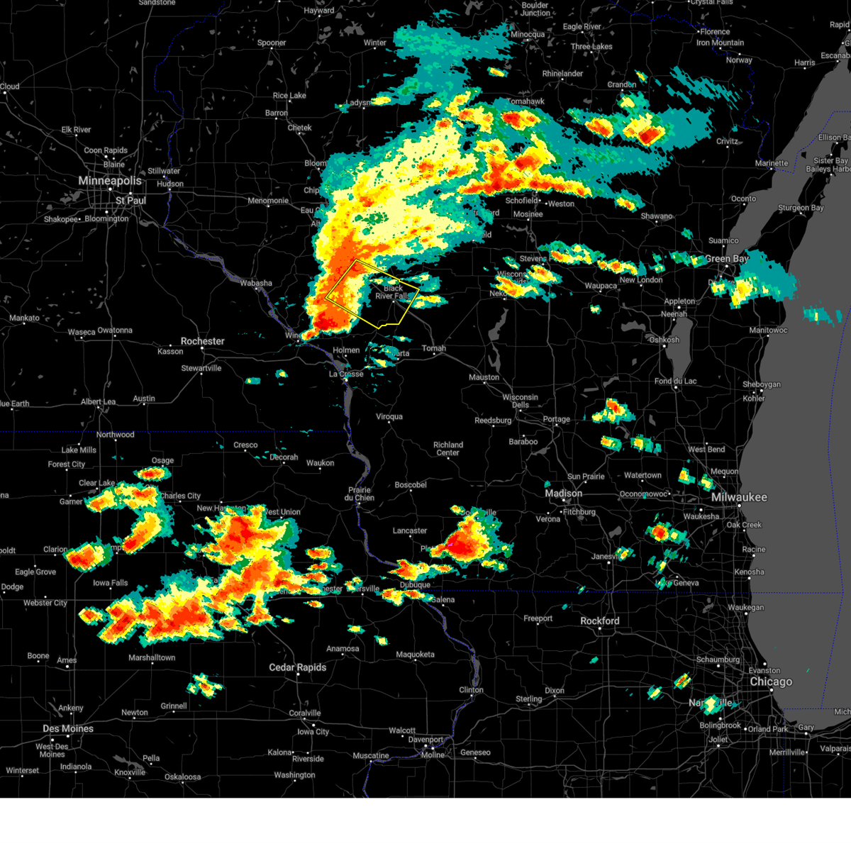 Interactive Hail Maps Hail Map for Pigeon Falls, WI